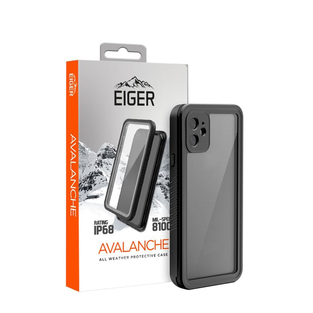 Eiger - iPhone 12 Avalanche Case Waterproof Outdoor Protection Cover IP68 (EGCA00265) - Black