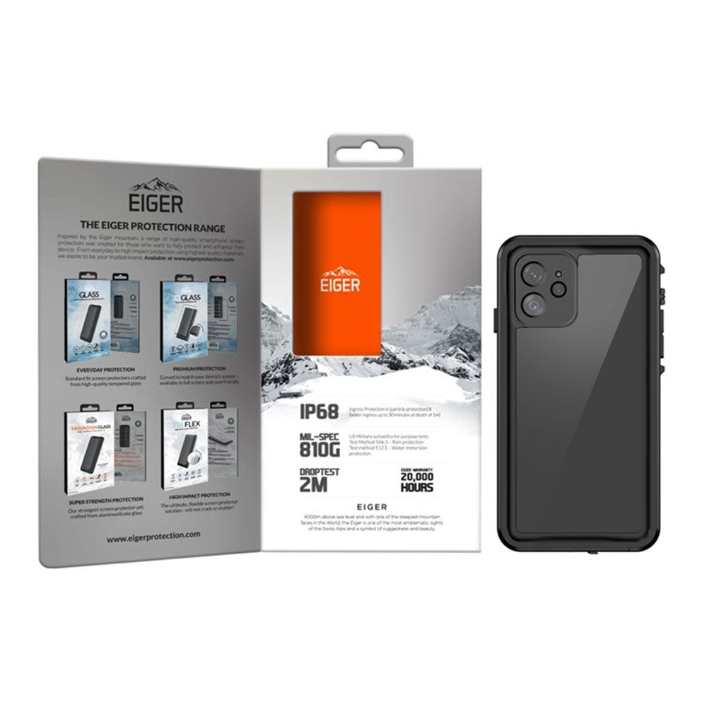 Eiger - iPhone 12 Mini Avalanche Case Waterproof Outdoor Protection Cover IP68 (EGCA00264) - Black