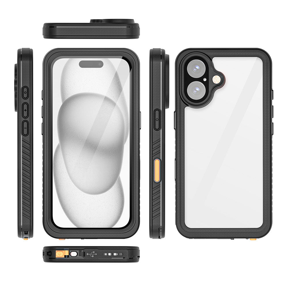 Eiger - iPhone 16 Avalanche Case Waterproof Outdoor Protection Cover IP68 (EGCA00648) - Black