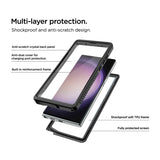 Eiger - Samsung Galaxy S24 Ultra Avalanche Case Waterproof Outdoor Protection Cover IP68 (EGCA00561) - Black