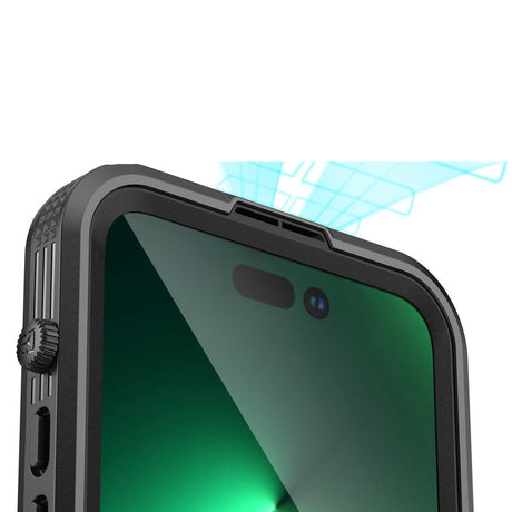 Shellbox iPhone 14 Pro Waterproof MagSafe Outdoor Case (IP68) - Black / Transparent