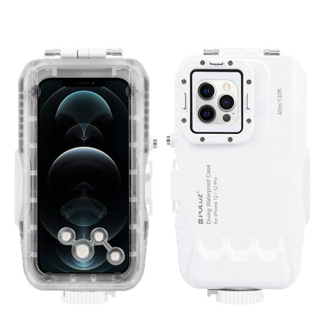 Puluz - iPhone 12 / iPhone 12 Pro Underwater Case Diver Protection Housing (40m)