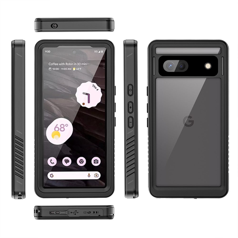 Redpepper - Google Pixel 7a Waterproof Outdoor Protective Case (IP68) - Black