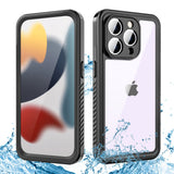 Redpepper - iPhone 15 Pro Max Waterproof Outdoor Protective Case (IP68) - Black