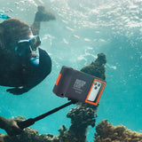 Shellbox (Up to 15m) Underwater Diving Waterproof Case for iPhone / Samsung - Blue / Orange